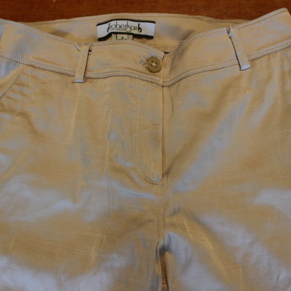 ROBERTSON CROPPED BEIGE  PANTS SIZE 6 - Picture 4 of 7